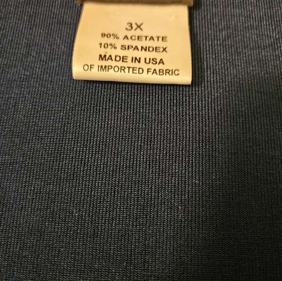 Citiknits 3x dark teal stretchy knit top. - Picture 4 of 6